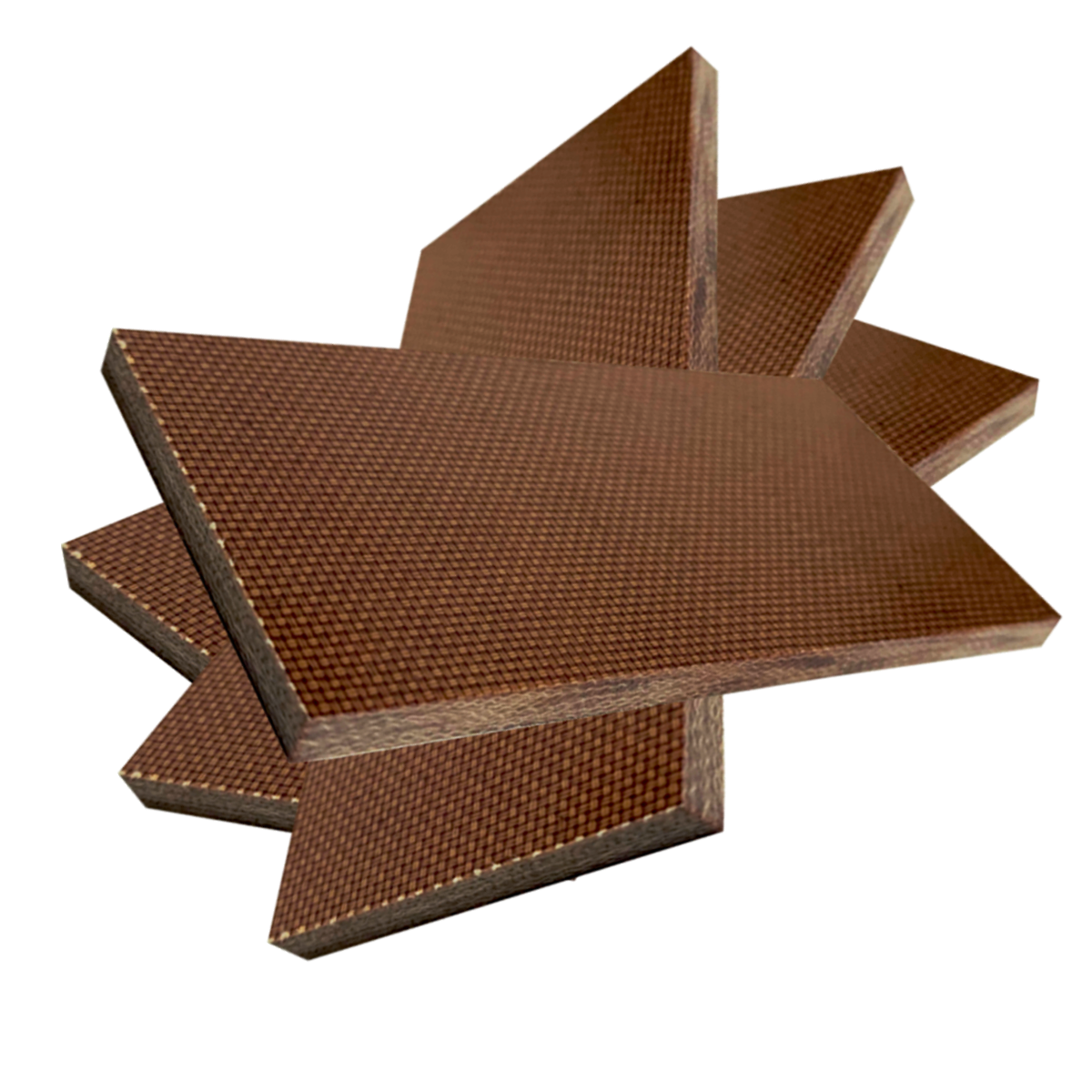4 KUSY - Přířez z desky - Textit, Texgumoid  - 1 x 250 x 250 mm